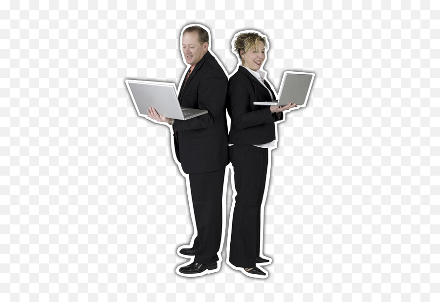Their Laptops - Standing Emoji,People Looking Png