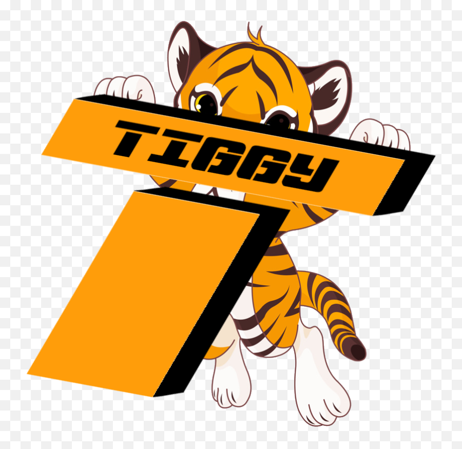 Streamer Logo And Banner - Cute Tiger Vector Emoji,Streamer Logo