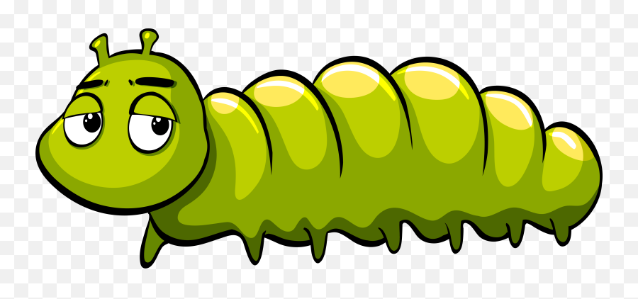 Caterpillar Png - Green Caterpillar Cartoon Png Emoji,Caterpillar Clipart