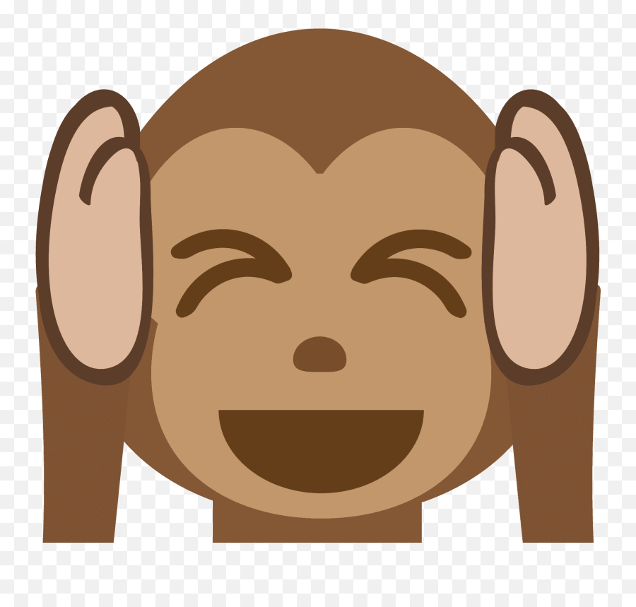Hear - Noevil Monkey Emoji Clipart Free Download Transparent Happy,Hear Clipart