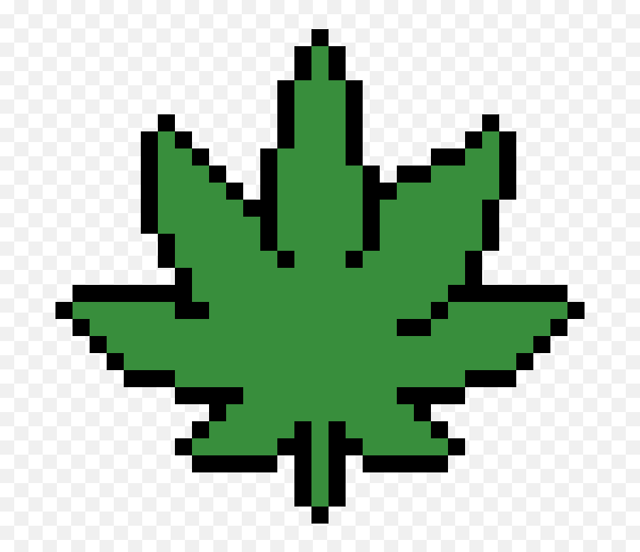 Pixilart - Marijuana Leaf By Kmmatthe Hemp Emoji,Marijuana Leaf Transparent