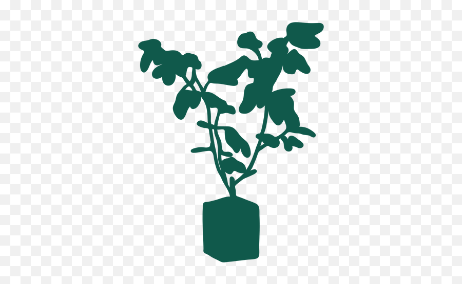 Plant Simple Green Silhouette - Transparent Png U0026 Svg Vector Emoji,Watercolor Greenery Png