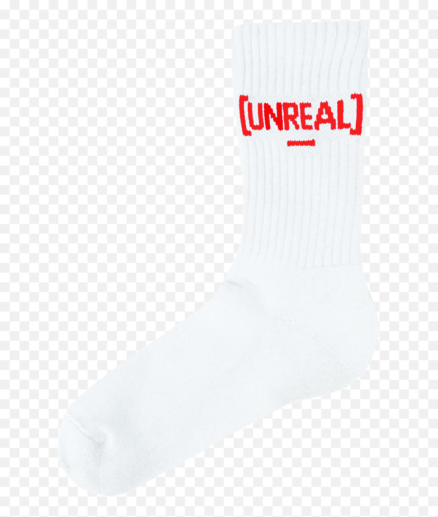 Unreal - Whitered Logo Socks Unrealindustry Emoji,Red Socks Logo