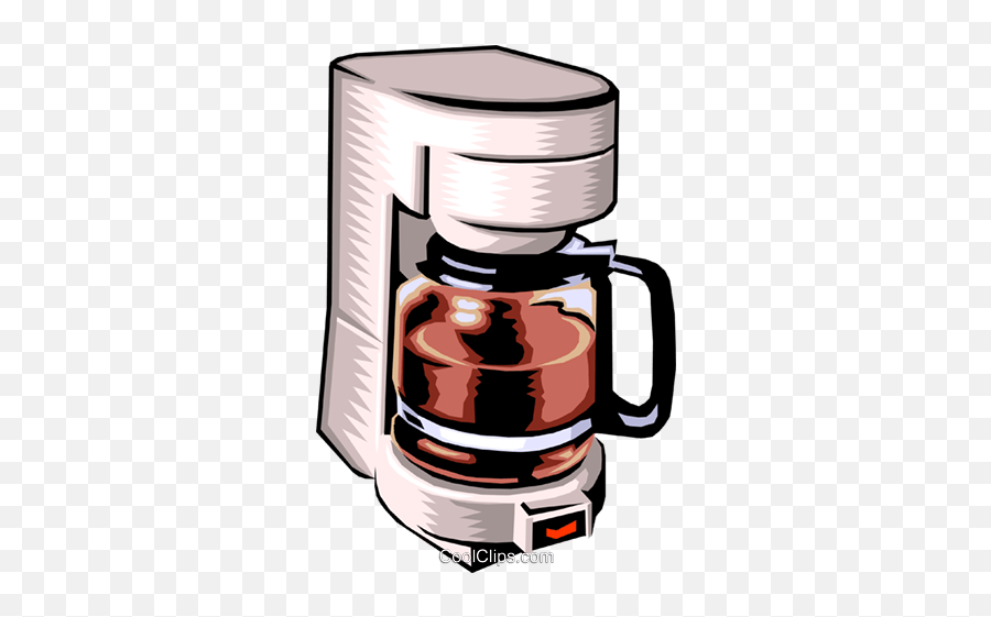 Household Coffee Maker Royalty Free Vector Clip Art - Coffee Emoji,Free Coffee Clipart