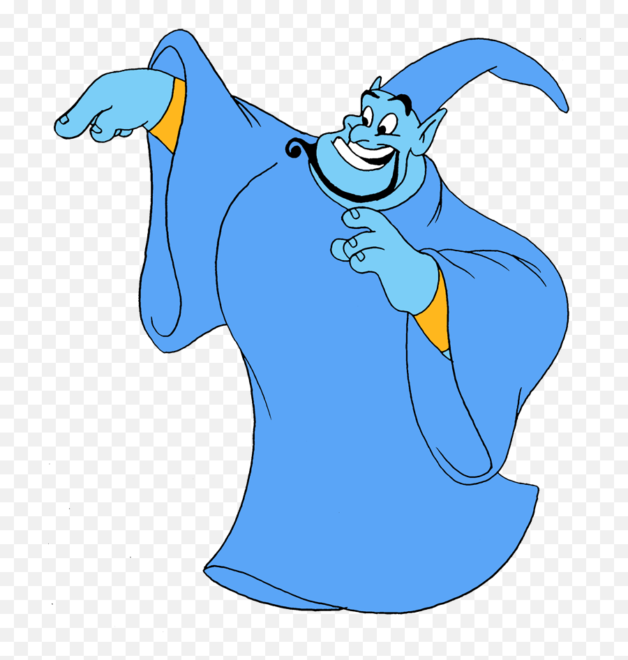 Genie Dressed As Merlin By Lionkingrulez - Genie Cartoon Png Emoji,Genie Clipart