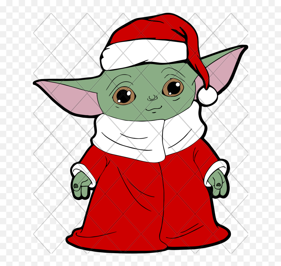 Baby Yoda Christmas Baby Yoda Svg - Yoda Emoji,Baby Yoda Clipart