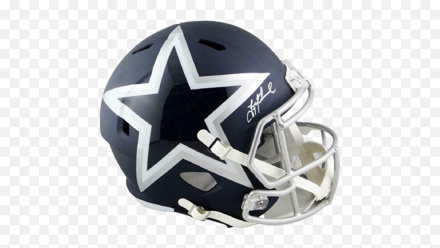 Troy Aikman Dallas Cowboys Autographed Fs Amp Speed Helmet - Bas Coa Emoji,Cowboys Helmet Png