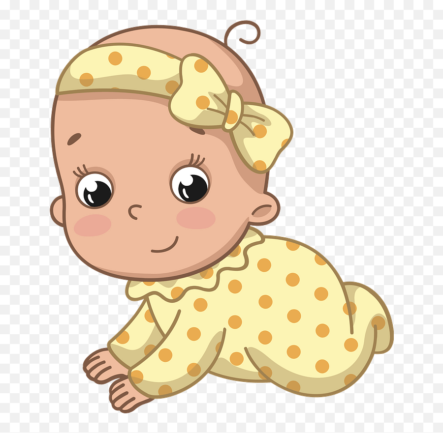 Baby Girl Clipart - Baby Girl Png Emoji,Baby Clipart