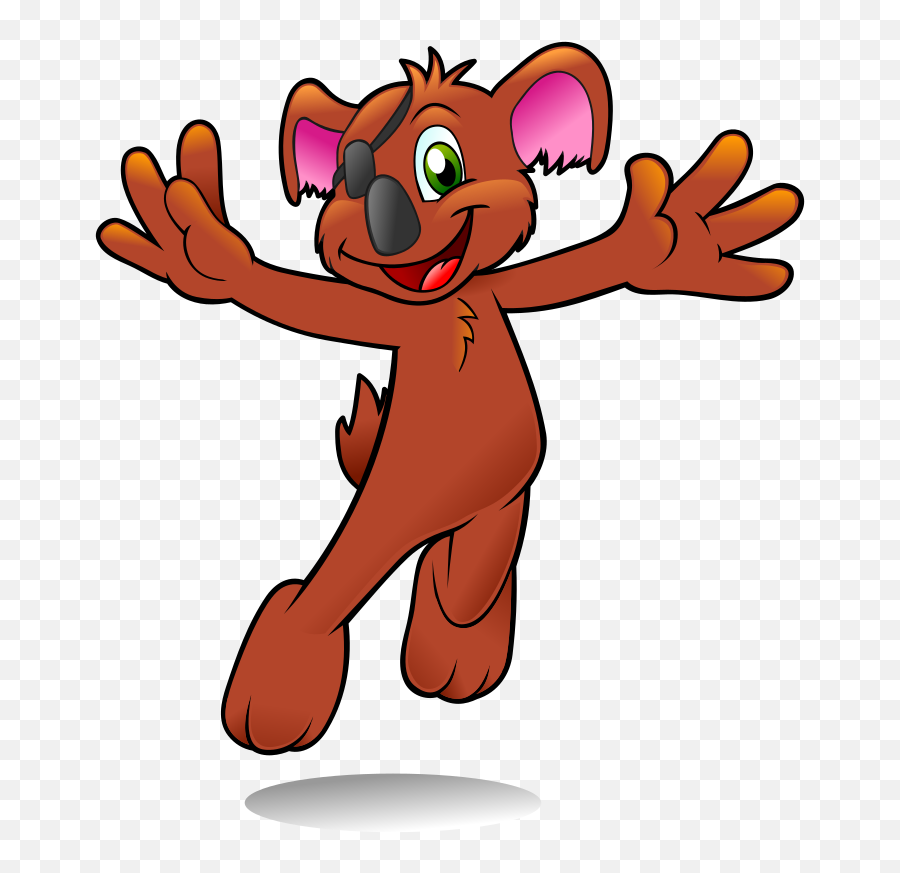 Happy Koala Clipart Png - Clip Art Emoji,Koala Clipart