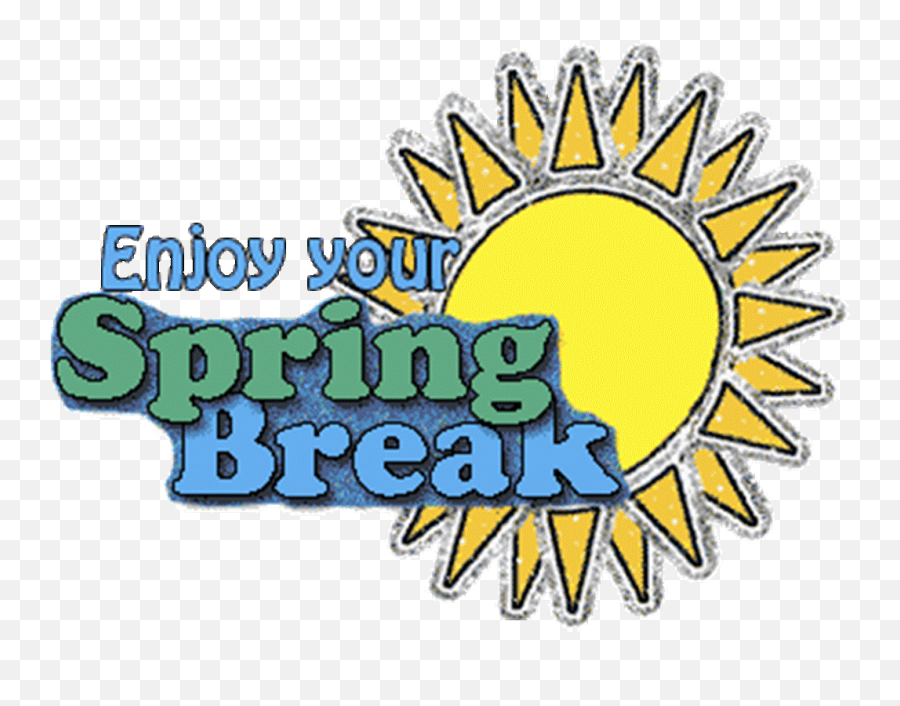 Enjoy Spring Break - Enjoy Your Spring Break Emoji,Spring Break Clipart