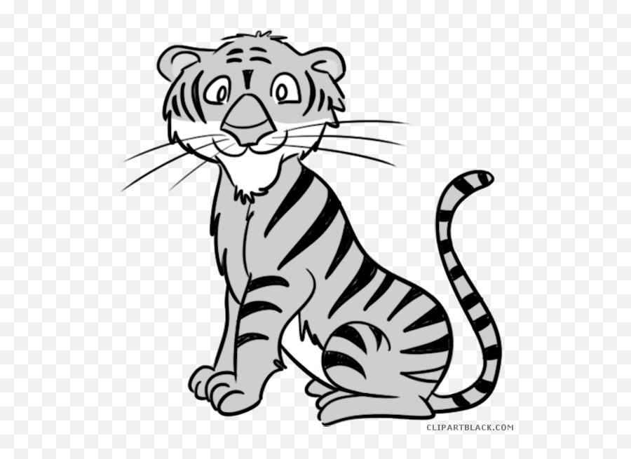 Bengal Tiger Animal Free Black White Clipart Images - Tiger Judge Sylvania Woods Logo Emoji,Tiger Clipart