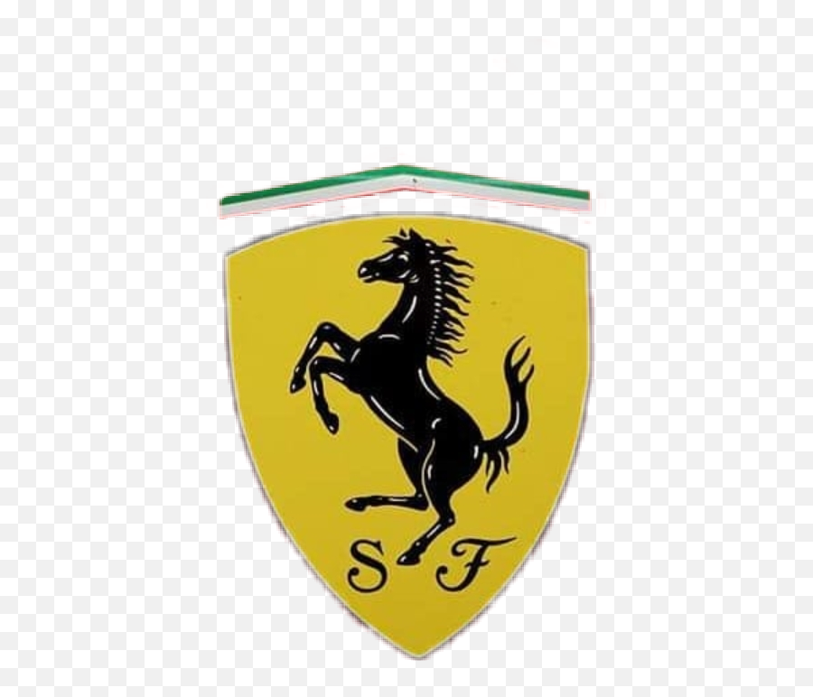 Ferrari Logo Coche Cars Sticker - Ferrari Emblem Emoji,Ferrari Logo