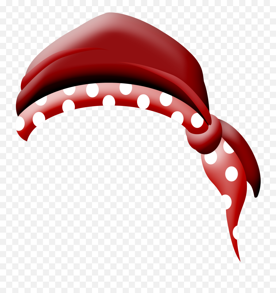 Pirate Bandana Clip Art - Pirate Red Bandana Png Emoji,Bandana Clipart