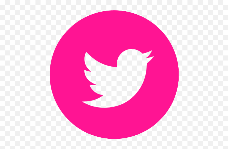 Deep Pink Twitter 4 Icon - Black Twitter Icon Jpg Emoji,Twitter Transparent