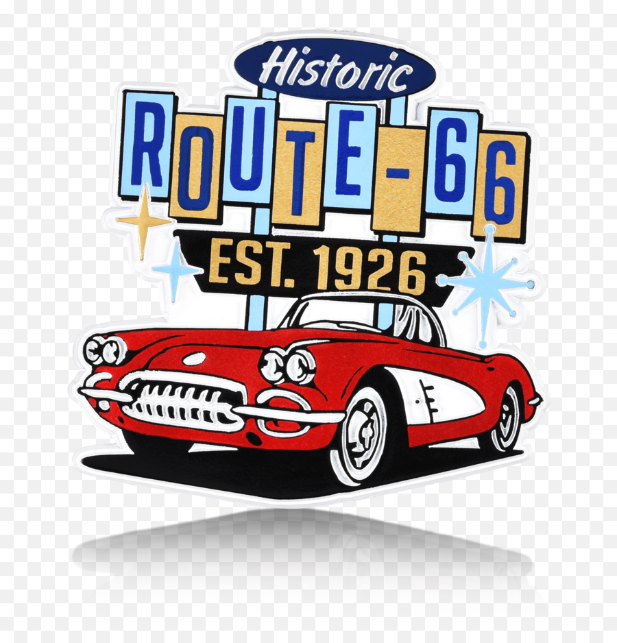 Route 66 Magnet - Automotive Decal Emoji,Route 66 Logo