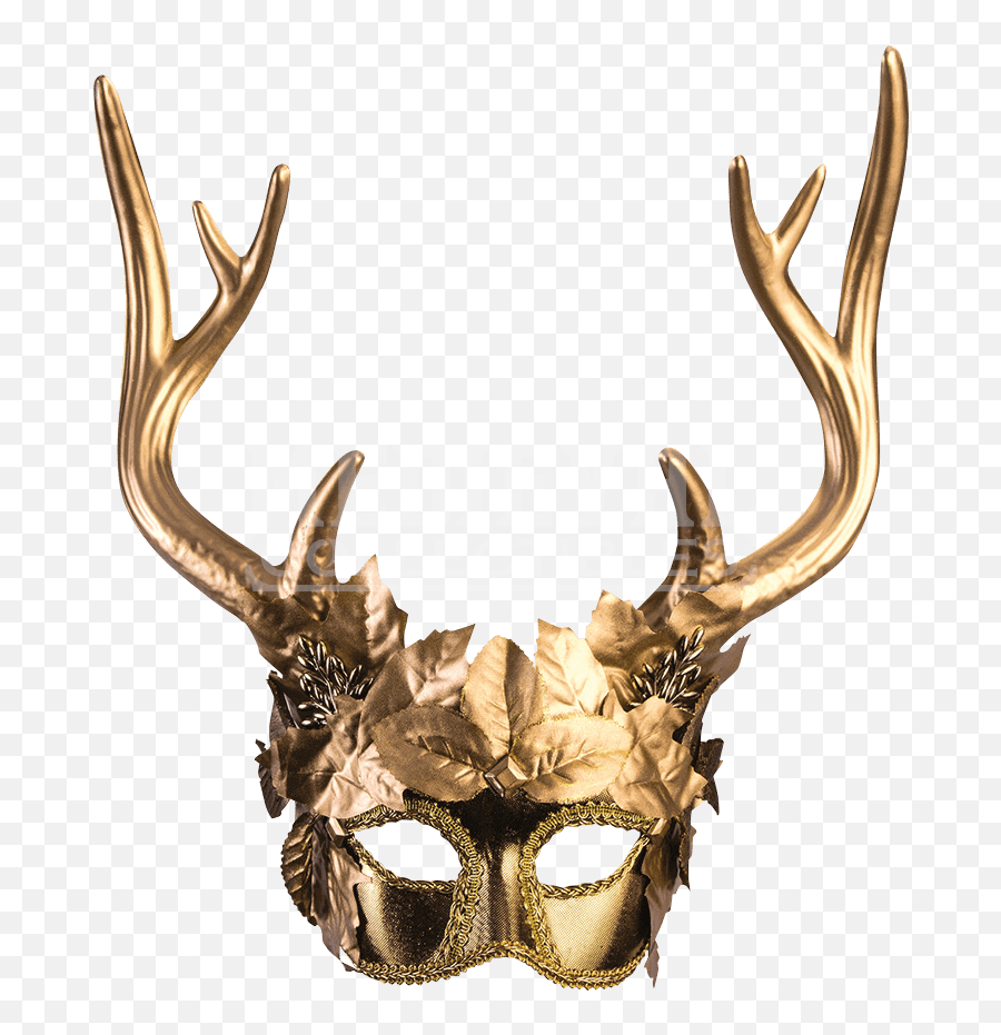 Reindeer Antlers Headband - Masquerade Masks With Horns Png Deer Animal Masquerade Masks Emoji,Reindeer Antlers Png