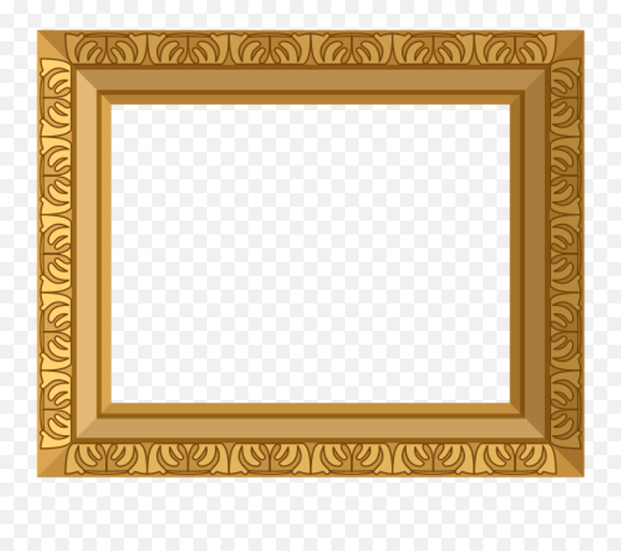 Gold Frame Ornate - Ornate Gold Frmae Transparent Emoji,Ornate Frame Png