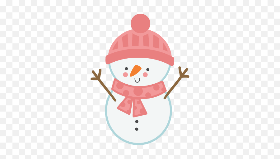 Free Pink Snowman Cliparts Download Free Clip Art Free - Baby Girl Snowman Clipart Emoji,Snowman Clipart