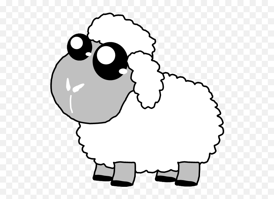 Sheep Clipart Three - Draw A Cute Sheep Transparent Emoji,Clipart Sheep