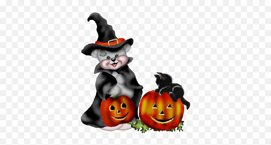 Halloween Creddy Vintage Halloween Cards Bear Halloween - Halloween Gif Emoji,Vintage Halloween Clipart