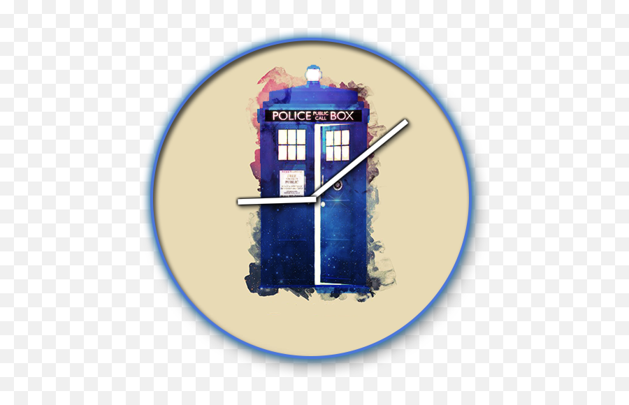 Doctor Who Clock Widgetamazoncomappstore For Android Emoji,Tardis Transparent Background