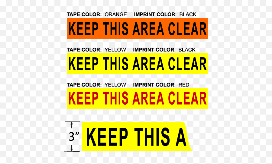 Keep This Area Clear - Barricade Tape 3 Wide Emoji,Red Transparent Tape