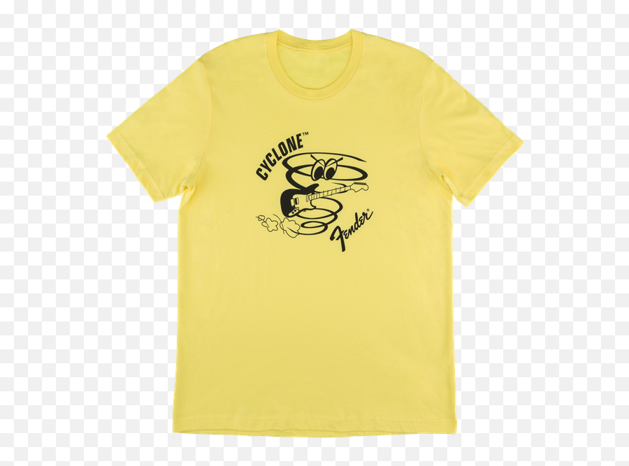 Fender Guitars Cyclone Graphic Tee T - Shirt Yellow Size 2xl 9133903806 Emoji,T Shirt Logo Size