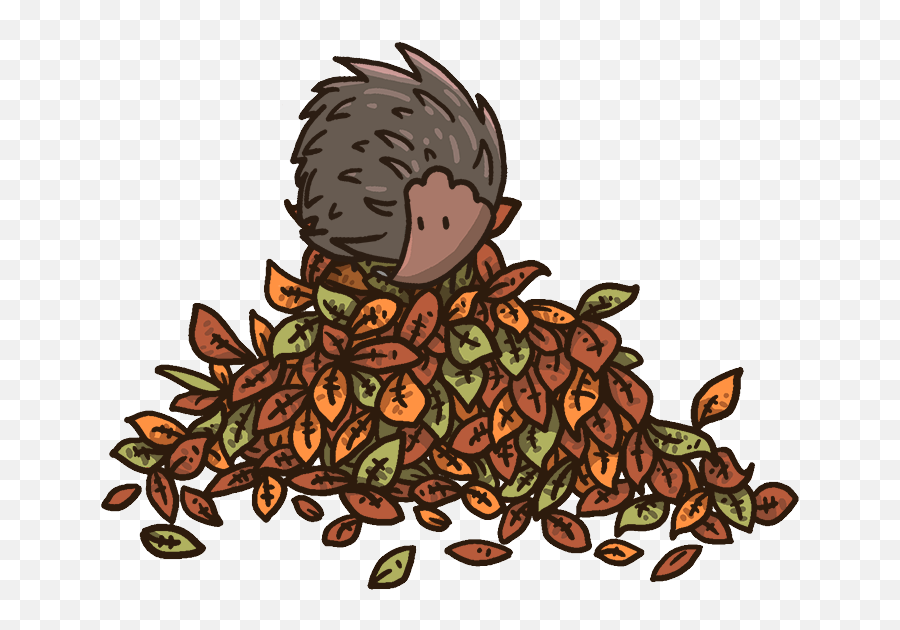 Clipart Fall Hedgehog Clipart Fall - Hedgehog In Leaves Clipart Emoji,Hedgehog Clipart