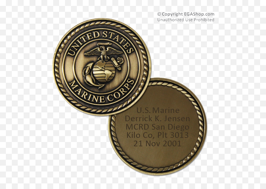 Marine Corps Challenge Coins - Marco Zero Square Emoji,Marine Corp Logo