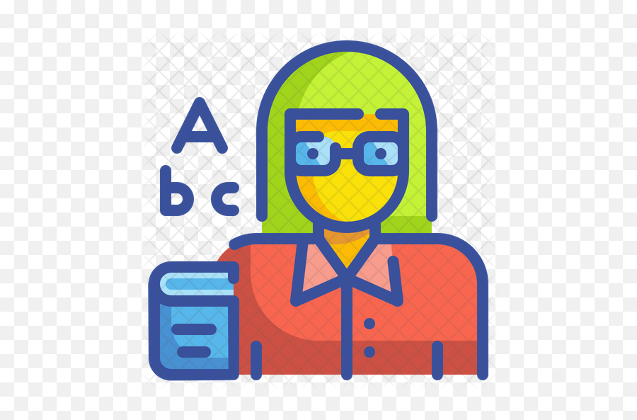Free Teacher Icon Of Colored Outline Style - Available In Emoji,Teacher Icon Png