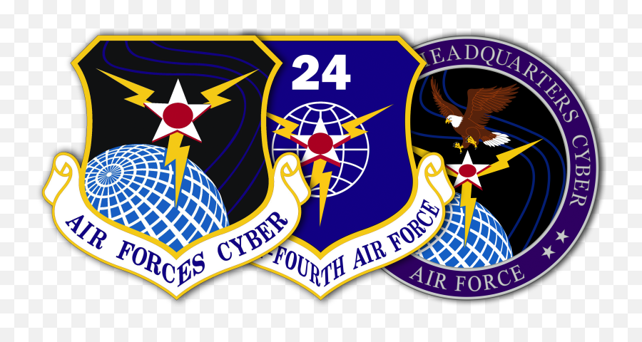 Download Hd Air Forces Cyber Transparent Png Image - Nicepngcom Emoji,Air Force Logo Transparent
