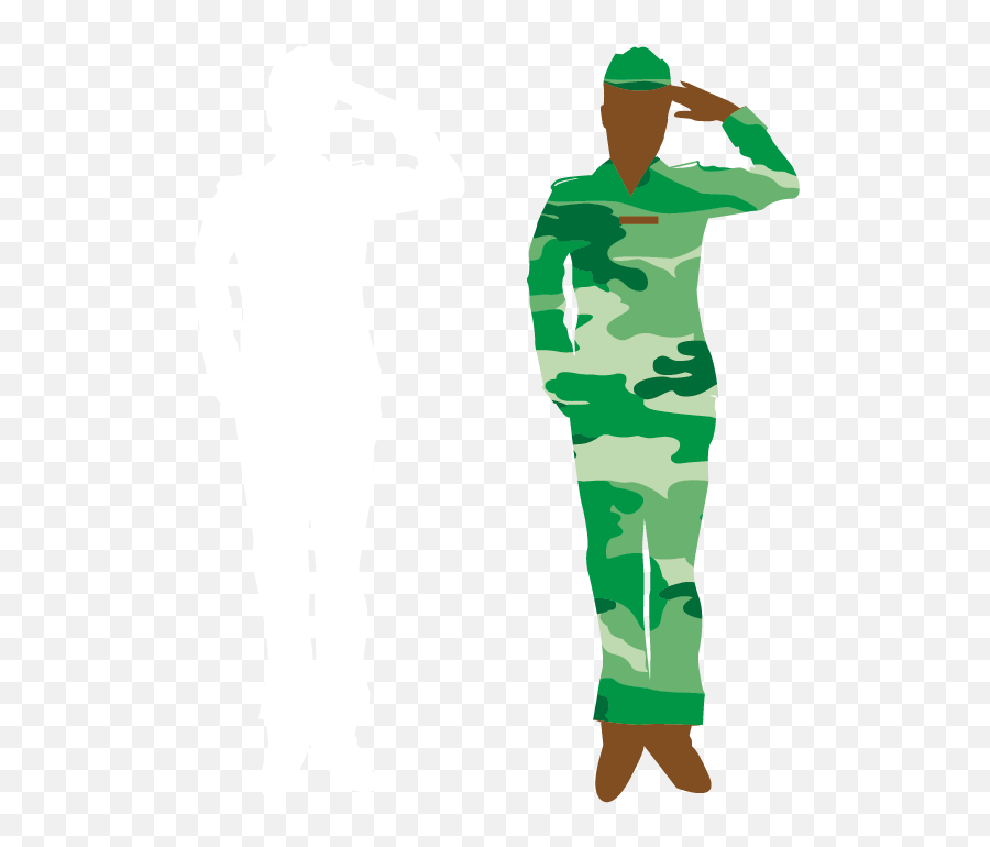 Soldier Military Personnel Salute - Vector Soldier Png Emoji,Soldier Salute Silhouette Png