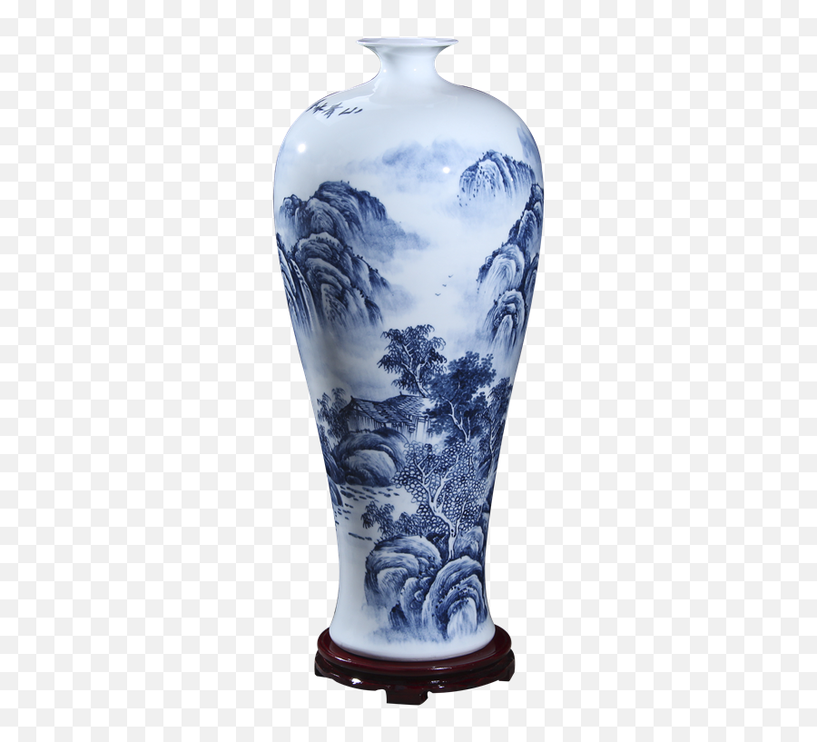 15159 Jingdezhen Porcelain Vase Master Hand Painted Blue Emoji,Master Hand Png