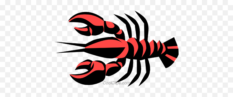 Cool Lobsters Royalty Free Vector Clip Art Illustration - Big Emoji,Lobster Clipart