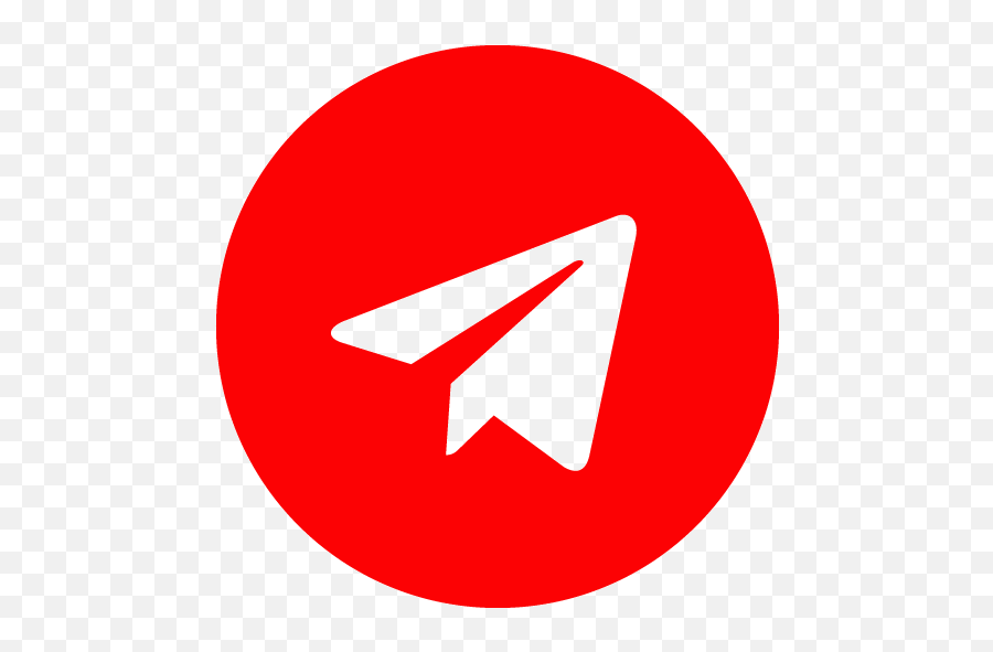 Red Telegram 3 Icon Emoji,Telegram Logo