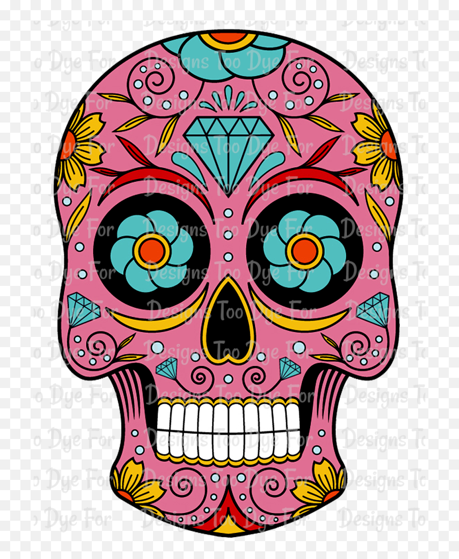 Sugar Skull - Clipart Sugar Skull Png Emoji,Skull Clipart
