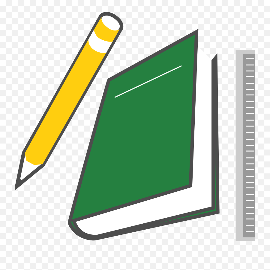 Pencil And Book Clipart - Pencil And Book Clip Art Emoji,Book Clipart