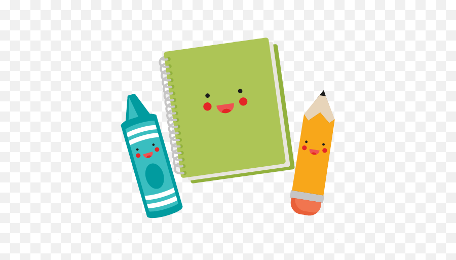 Suggested School Supplies - Cute School Supplies Clipart Emoji,School Supplies Clipart