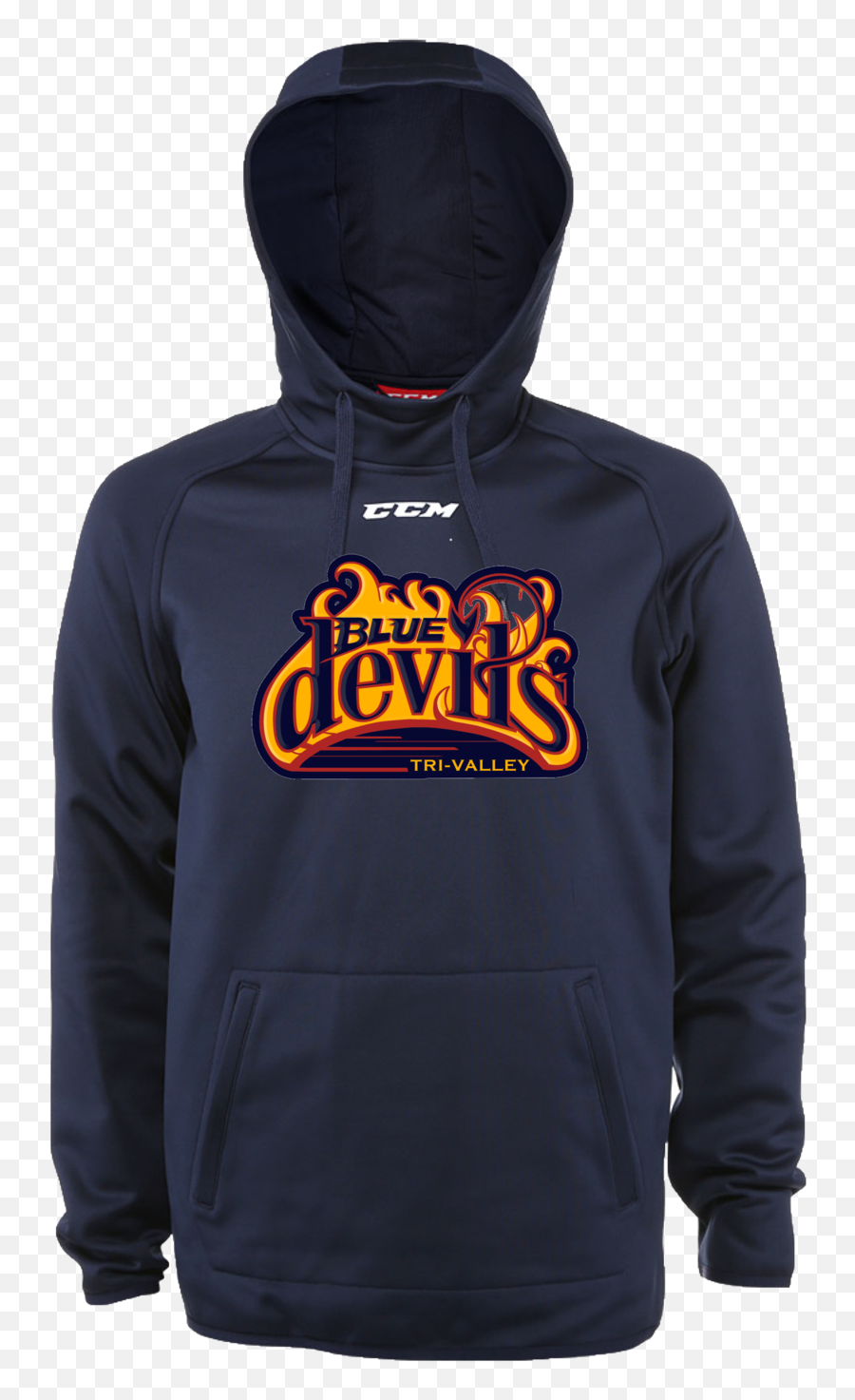 Blue Devils Ccm Team Training Pullover - Hooded Emoji,Blue Devils Logo