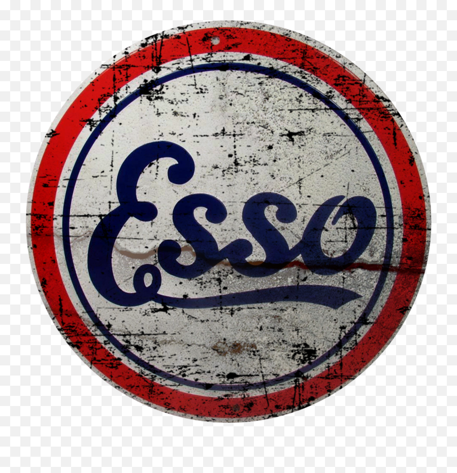 Download Vintage Esso Gasoline Sign Oil Gas Signs Pinterest - Logo Esso Emoji,Pinterest Png