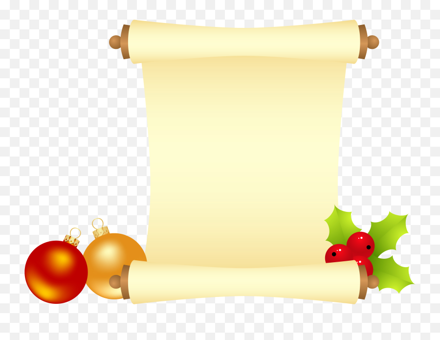Scroll Png Image - Christmas Emoji,Scroll Clipart
