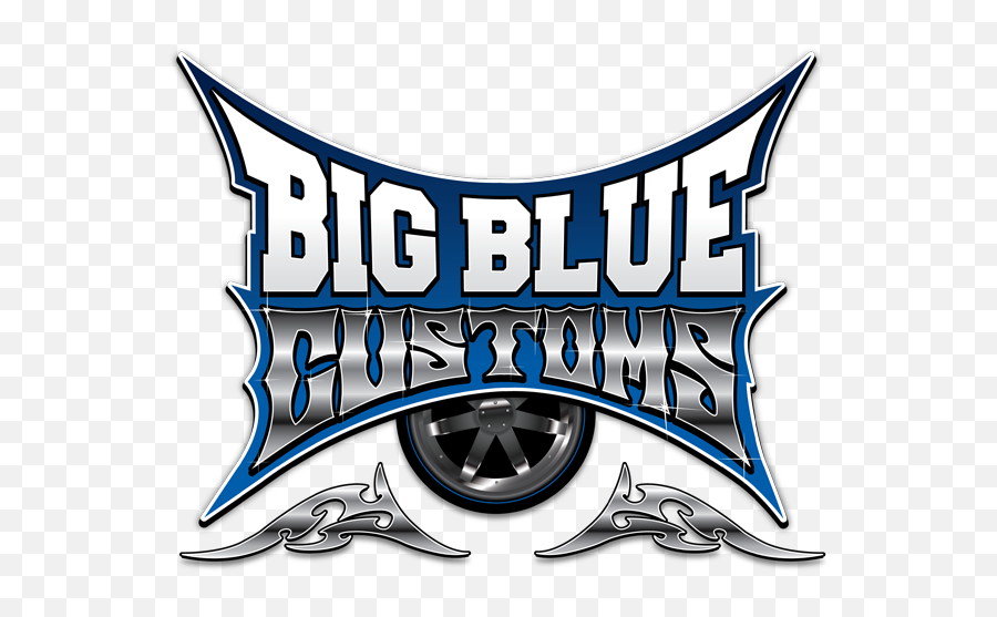 Hot Rod Logo Design For Big Blue - Big Blue Customs Logo Emoji,U K Wildcats Logo