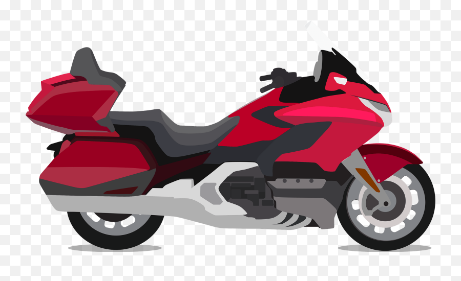 Honda Goldwing Motorcycle Clipart Free Download Transparent - Motorcycle Emoji,Motorcycle Clipart