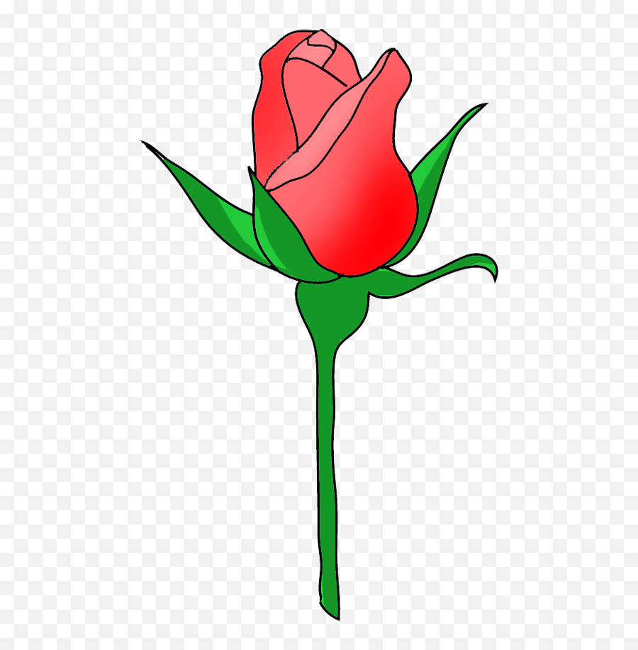 Clipart Of Red Rose Free Image Download - Clipart Rose Bud Png Emoji,Free Rose Clipart
