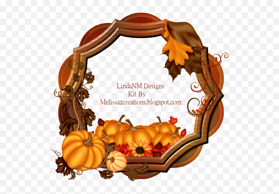 Download Hd 50 Cluster Frame - Happy Fall Thanksgiving Decorative Emoji,Thanksgiving Transparent