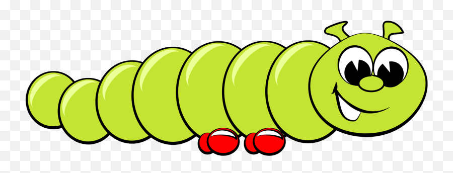 Free Cartoon Clipart Caterpillar - Dot Emoji,Caterpillar Clipart
