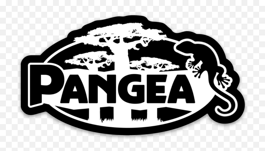 Pangea Black U0026 White Logo Sticker - Language Emoji,Istagram Logo