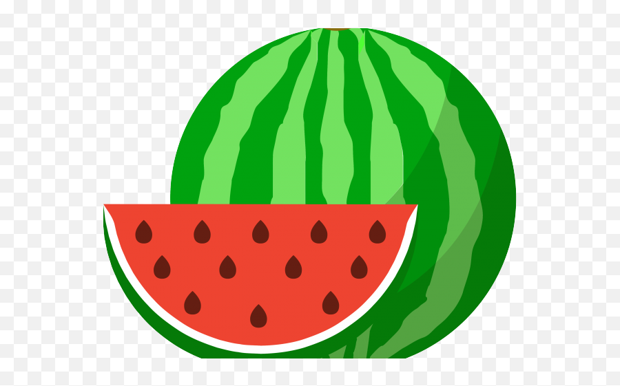 Watermelon Clipart Cucumber Melon - Transparent Watermelon Vector Png Emoji,Watermelons Clipart