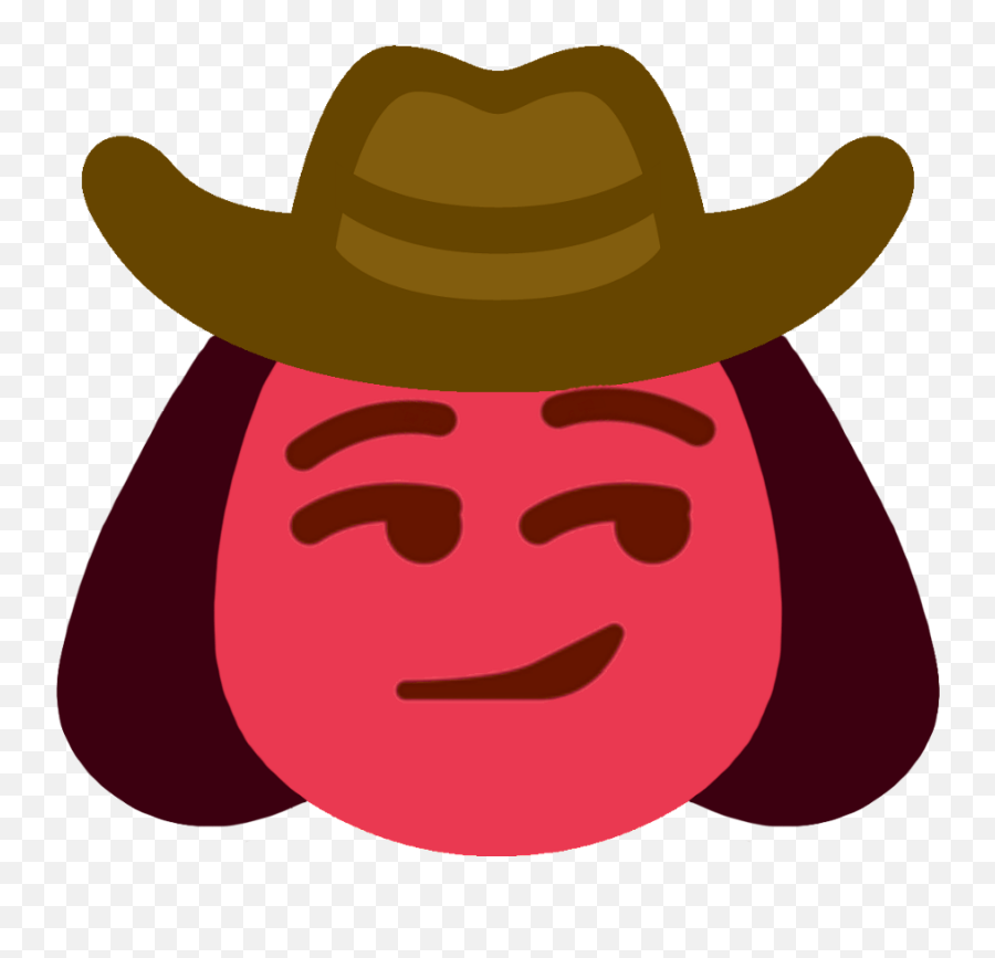 Uwu Cowboy Emoji - Novocomtop Transparent Background Steven Universe Emoji,Sad Cowboy Emoji Transparent