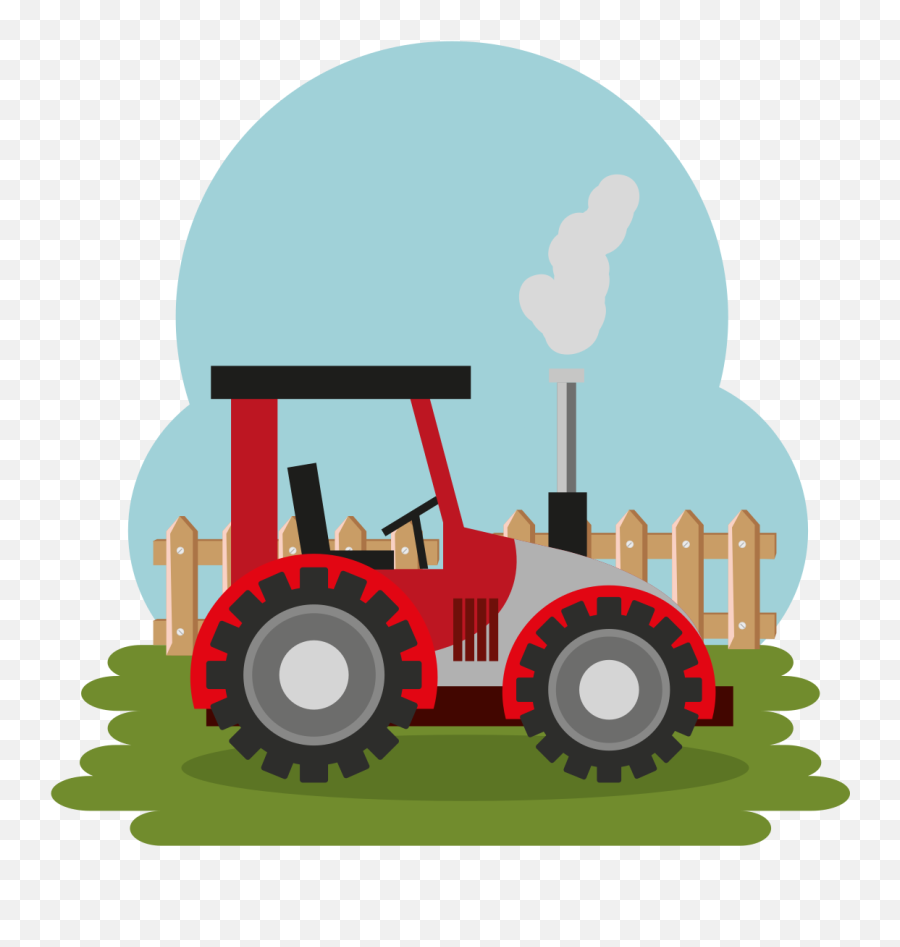 Steam Tractor Emoji,Farmer On Tractor Clipart